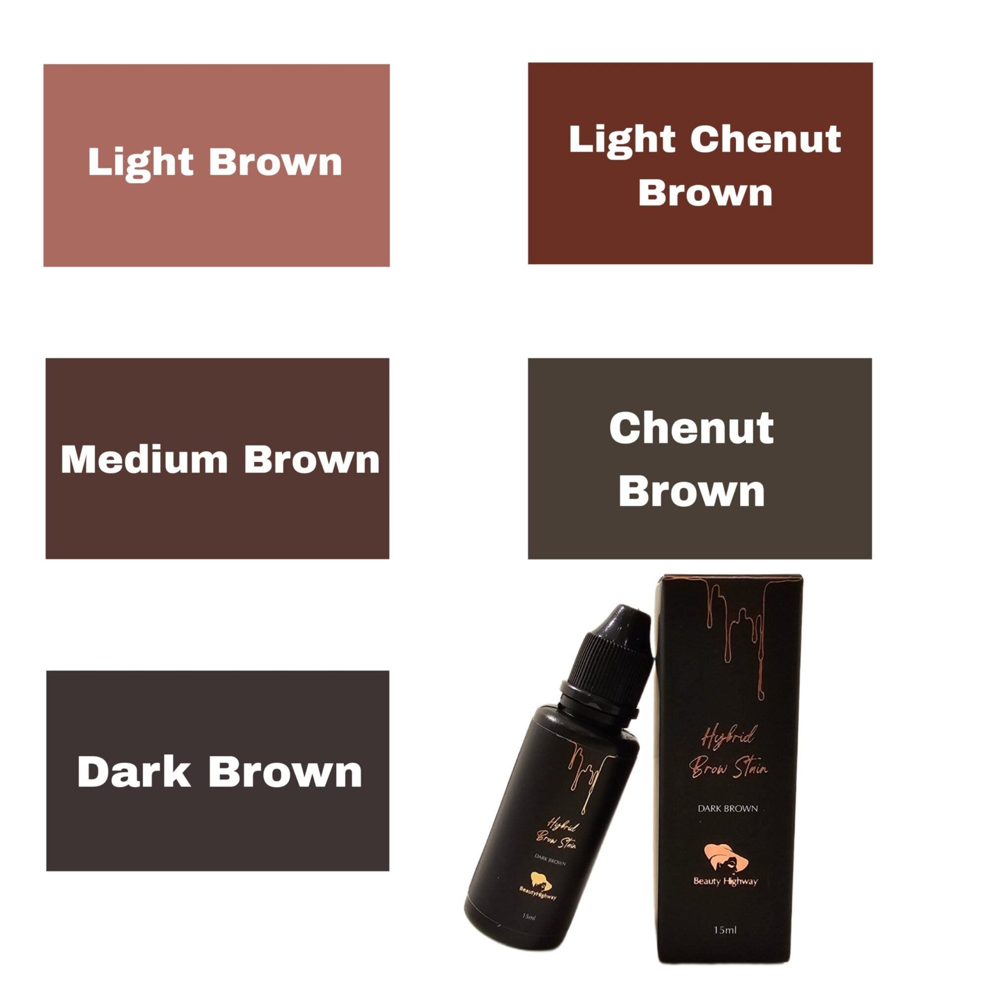 Brow Stain Hybrid Farben