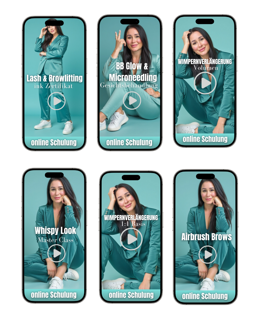 6 beauty online Schulungen mit Zertifikat