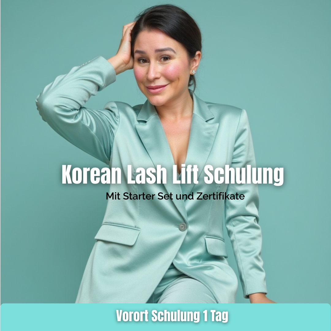 Korean Lash Lift Schulung 1 Praxis Tag Köln + online Vorbereitung