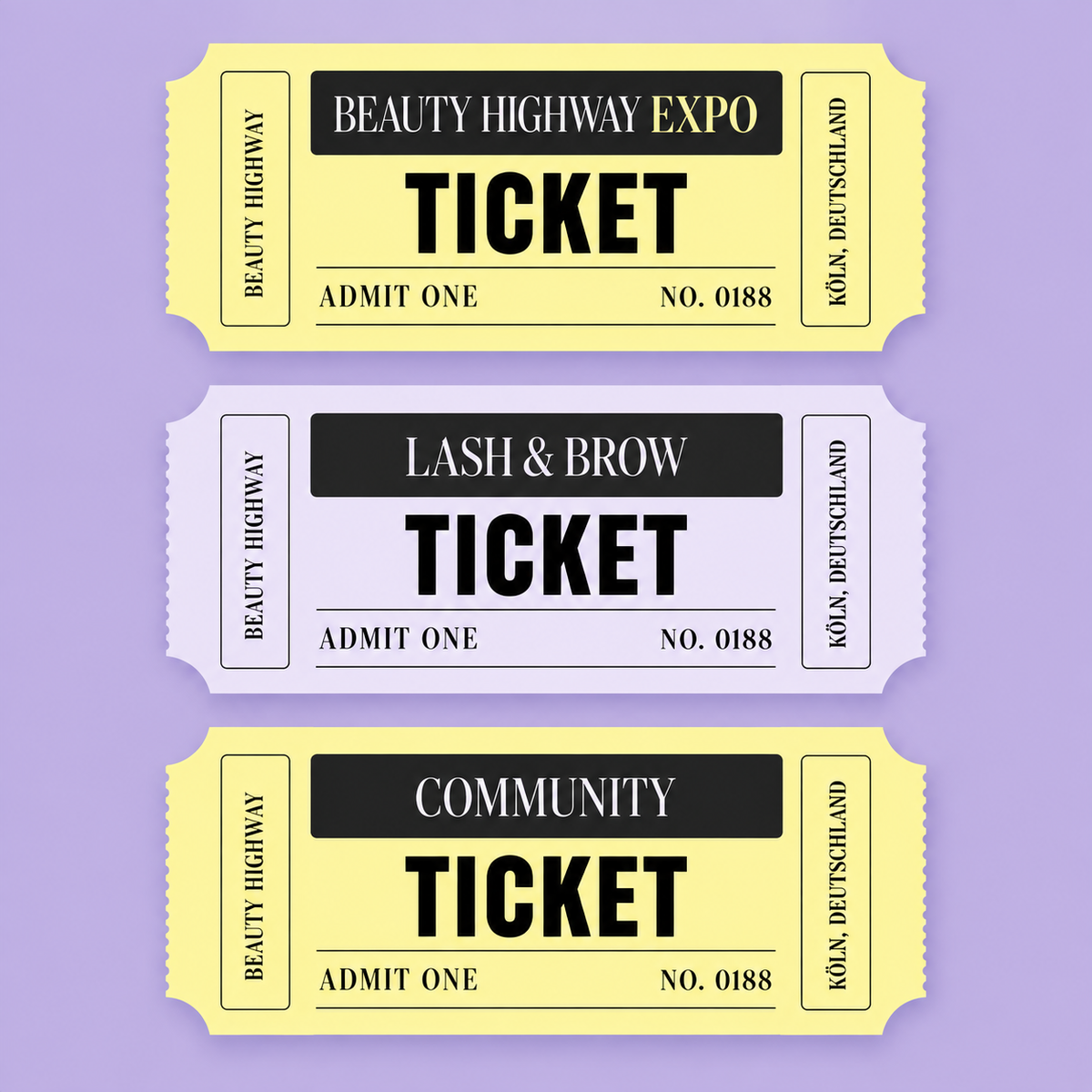 Beauty Highway Expo Lash & Brow Event 2027 Köln Termin Folgt 1Tages Ticket Early Bird
