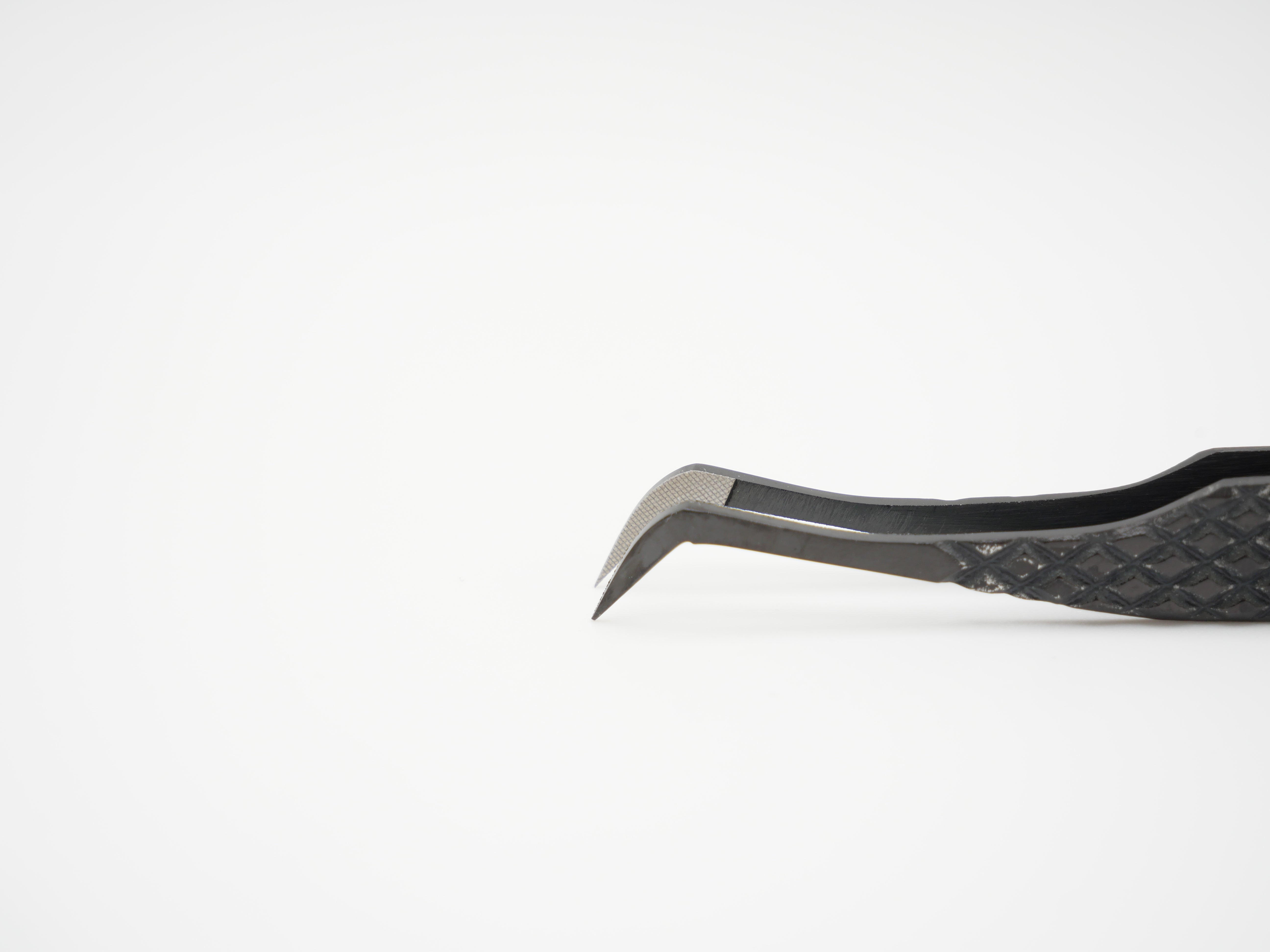 Volumen Wimpernverlängerung Pinzetten mit Textur für Grip Black