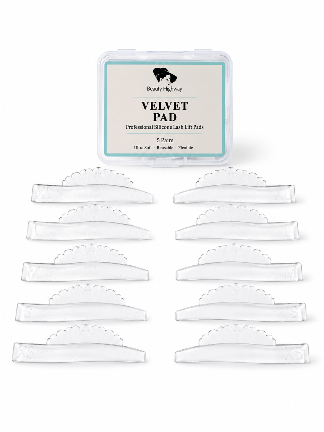 Lifting Pads Sticky C Curl selbsthaftend 5 Größen für Korean & Basis Lifting