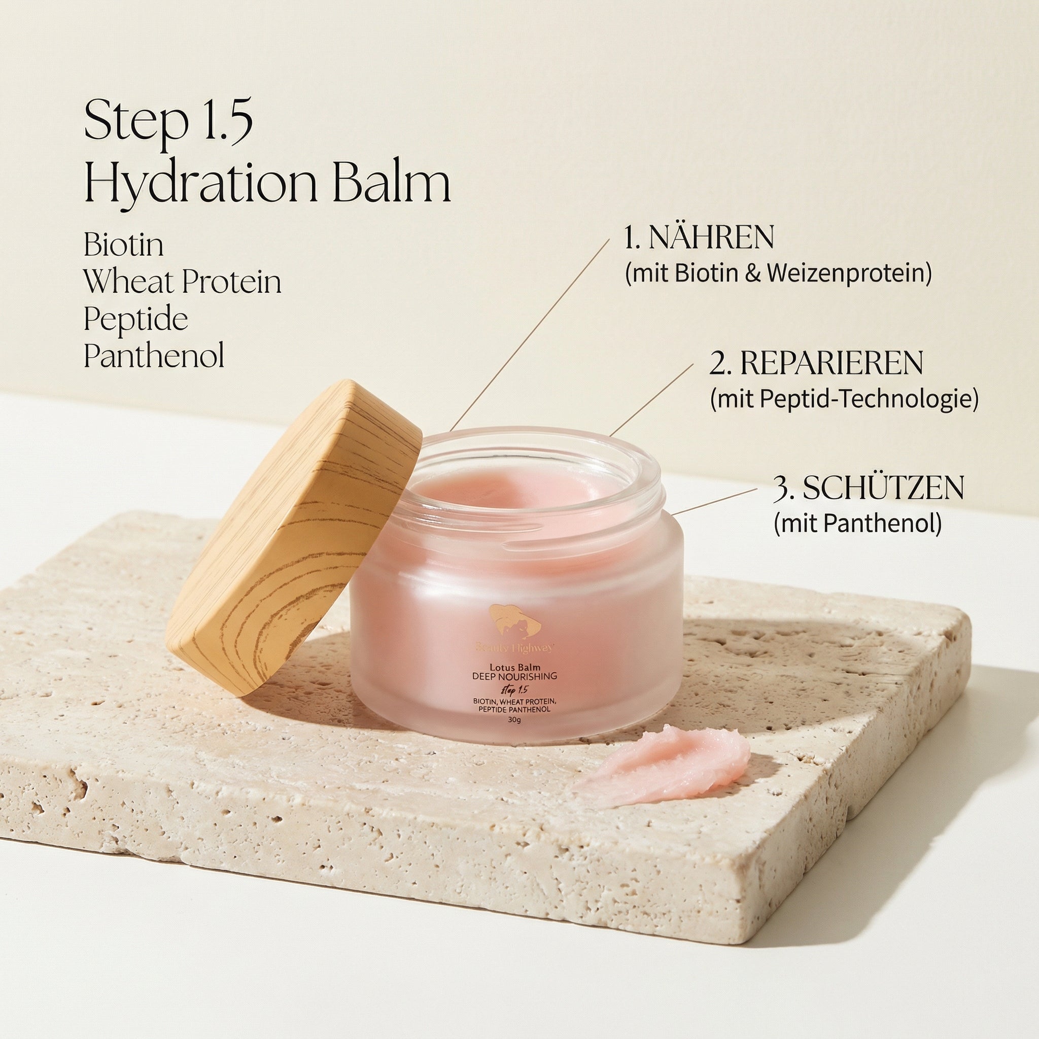 Brow & Lash Balm Step 1.5  Hydration Biotin Peptide Panthenol
