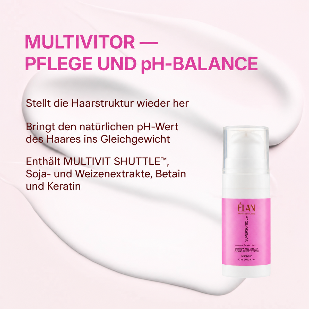 ÉLAN SUPERSONIC 2.0  Multivitor Lotion 3 für Lash- Brow Lifting